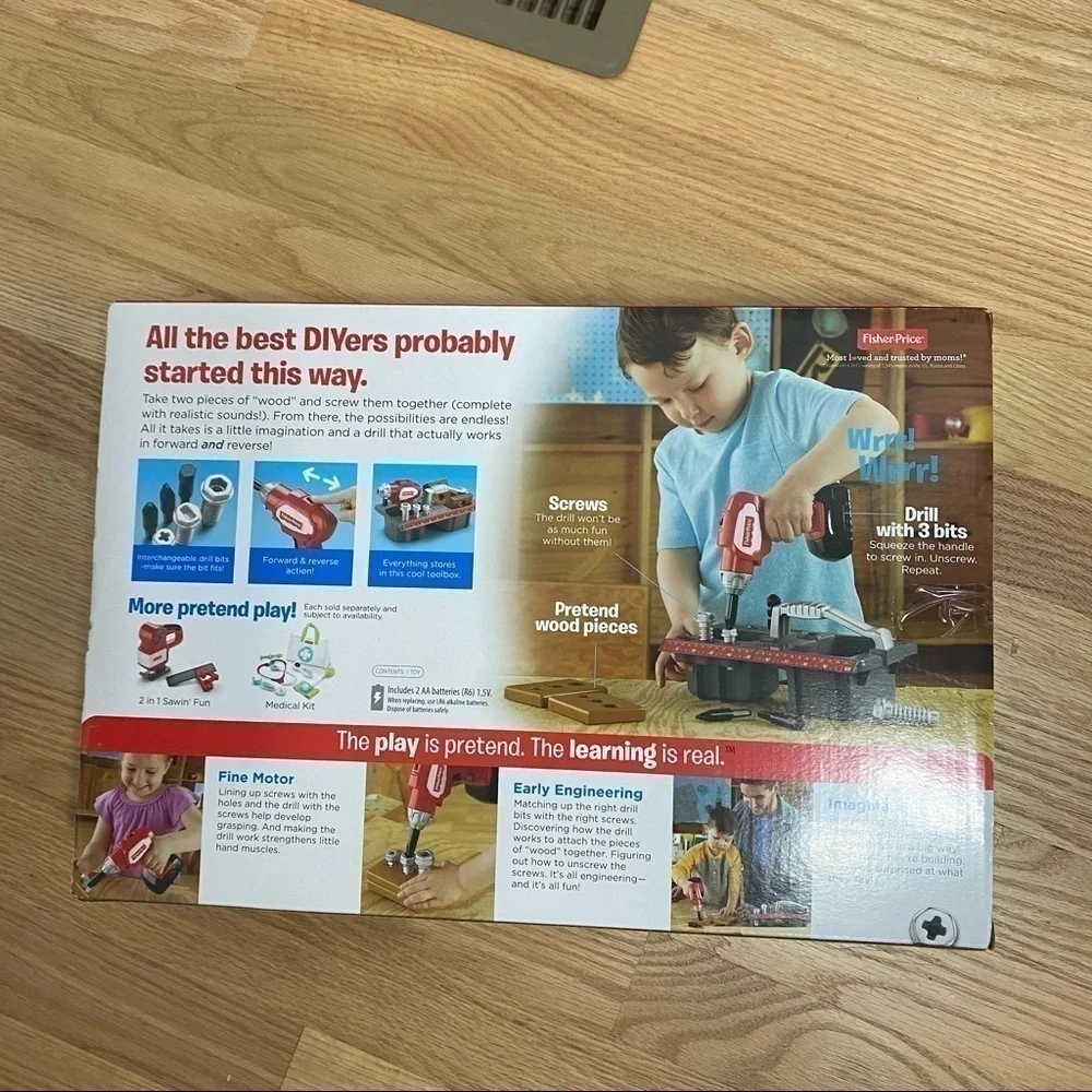 Fisher Price Drillin Action Took Set NWT Ages 2-6 Drill Engineering